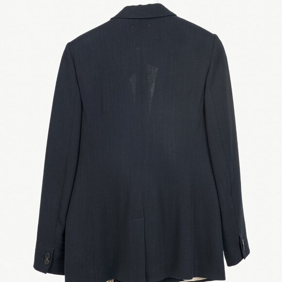 Forte Forte AW/14 Navy Wool-Blend Crepe Single-Breasted Blazer - Picture 2 of 11